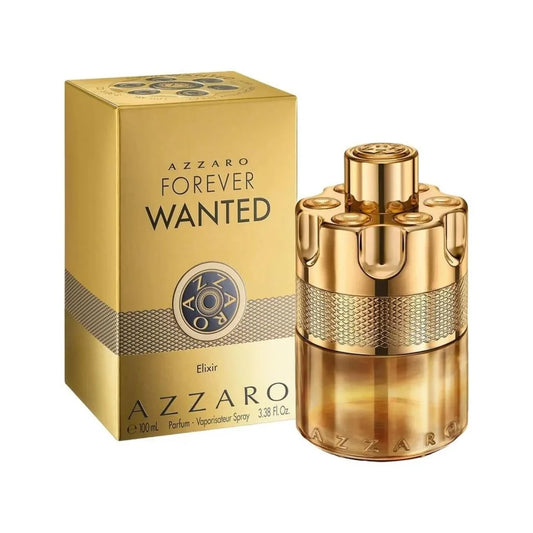 Azzaro Forever Wanted perfume bottle and packaging on a white background