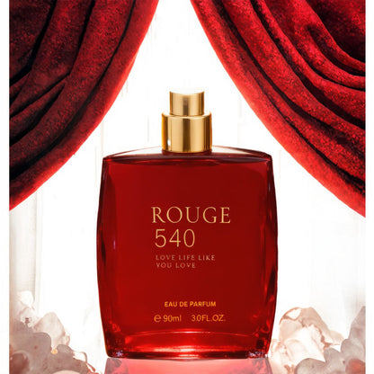 90ml Eau De Toilette for Women – Red Crystal Diamond Cap, Rose Scented Opulent Fragrance