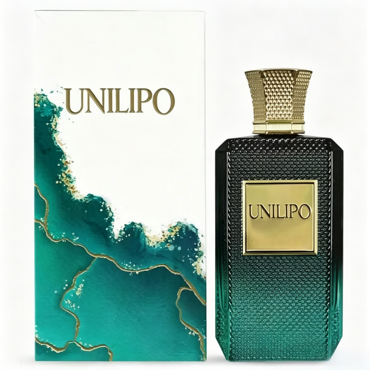 Teal Ombre Textured Perfume – Rich Concentration Extrait Parfum