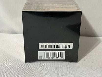 Black rectangular box with barcodes on a light gray background