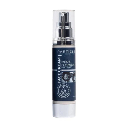 Particle Men's Formula Face Cream bottle on a white background